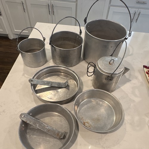 Aluminum piece camping cook - aluminum,