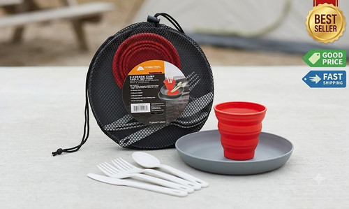 Piece silicone camping mess - piece,