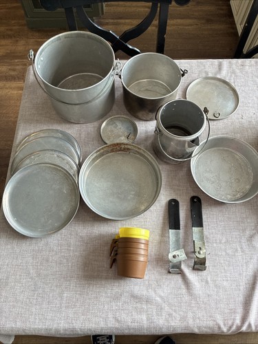 Vintage aluminum nesting - aluminum,