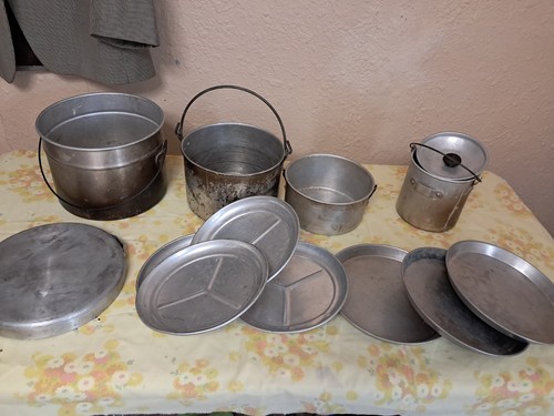 Vintage aluminum nesting - vintage,