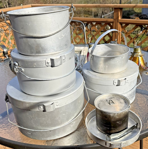 Vintage aluminum nesting - aluminum,