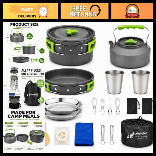 Camping cookware mess - cookware, kit